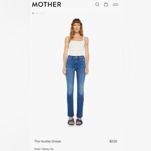 MOTHER Denim - Hustler Sneak in Yakkity Yak Size 27 NWOT